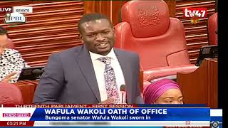 LIVE Bungoma Senator Wafula Wakoli welcomed in Senate [upl. by Yzeerb]