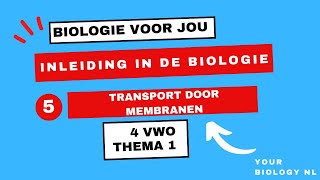 4 vwo  Inleiding in de biologie  5  Transport door membranen [upl. by Trebmal474]