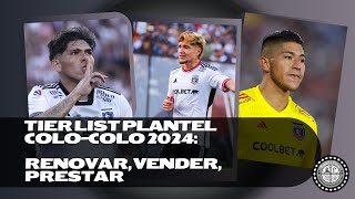 TIER LIST PLANTEL COLOCOLO 2024 RENOVAR VENDER O PRESTAR [upl. by Giuditta]