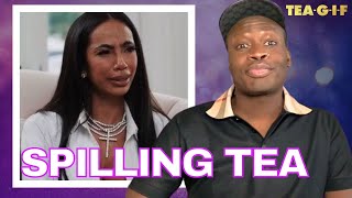 Erica Mena Spills The Tea With Carlos King  TeaGIF [upl. by Urbani]