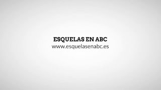 Esquelas ABC  Cómo publicar una esquela en ABC [upl. by Bashemeth368]