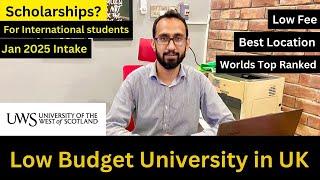 Cheapest University in UK  University of West of Scotland  UWS Latest UK VISA Updates [upl. by Naamana]