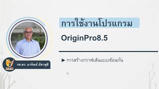 OriginPro1 การสร้างกราฟเส้นแบบซ้อนกัน [upl. by Molli972]