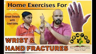 Wrist amp Hand Fractures  Home Exercises  Tamil [upl. by Goddart290]