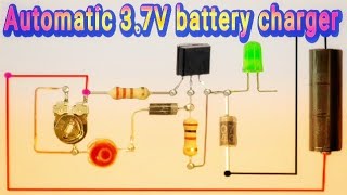 Automatic 37v battery chargerusing BC547 transistor [upl. by Filler]