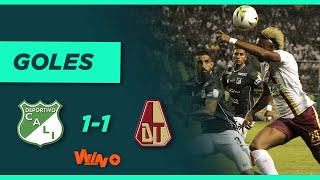 Cali vs Tolima 11 Liga BetPlay Dimayor  Final Ida 2021II [upl. by Nevil164]