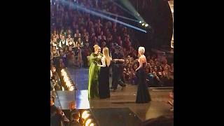 Adele bows to Celine Dion accepting her Grammy making the Legend cry  from audience [upl. by Annaeirb167]