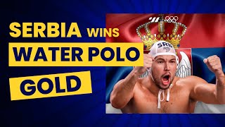 Water Polo Team Serbia Wins Third Consecutive Olympic Gold [upl. by Aizahs72]