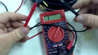 Check to see if cord works with CenTech Digital Multimeter from Harbor Freight [upl. by Maillij]