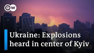 Fresh Russian rocket attacks on Kyiv  DW News [upl. by Aura442]