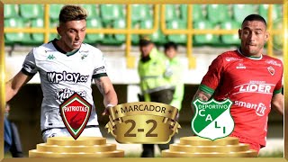 Patriotas 2 2 Deportivo Cali ⭐ LIGA DIMAYOR BETPLAY  COLOMBIA RADIO  CC BY 30 [upl. by Aiasi]