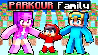 Joining a PARKOUR FAMILY in Minecraft [upl. by Farrington]