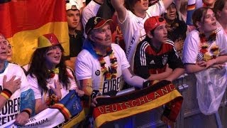 Deutschland feiert DFBTeam nach 71Schützenfest im WMFinale [upl. by Leynad829]