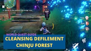 Cleansing Defilement In Chinju Forest  Inazuma World Quest Genshin Impact [upl. by Verdie]