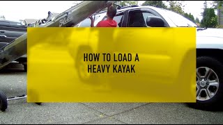 CheapFAST Load Heavy Hobie Kayak on SUV or Truck [upl. by Pearse]