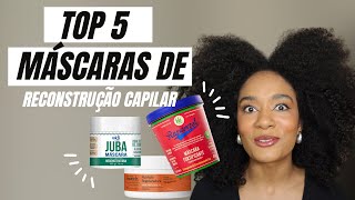 Top 5 MÁSCARAS de RECONSTRUÇÃO para CABELO CRESPO  SAH OLIVEIRA [upl. by Silra]