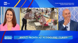 Jesolo pronta ad accogliere i turisti  Estate in Diretta 29062021 [upl. by Anaile]