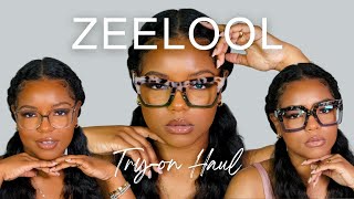 Feel Beautiful in Glasses zeelooloptical Glasses TryOn Haul [upl. by Akeit]