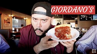 Giordanos Chicago style Deep dish Pizza in Las Vegas  Foodie Fiasco Vlog 12 [upl. by Snashall80]