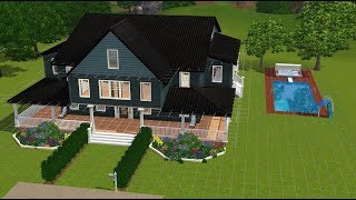 Sims 3  Craftsman Style Speed Build [upl. by Simara]