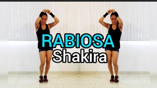 RABIOSA SHAKIRA Baile Fácil VUÉLVETE FIT [upl. by Hovey93]