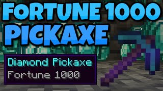 How to get a FORTUNE 1000 PICKAXE in Minecraft 120 [upl. by Mathilde387]