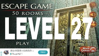 Escape Game 50 rooms 1 Level 27 Walkthrough [upl. by Sheri]