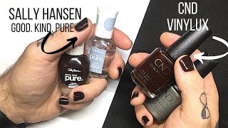 CND Vinylux vs Sally Hansen Good Kind Pure Battle of the Brands [upl. by Willms]