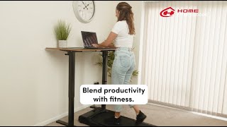 HomeFitnessCode  Under Desk Treadmill Electric Portable Walkstation for Home Office Use [upl. by Devaj]