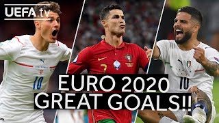 SCHICK RONALDO INSIGNE  Great EURO 2020 GOALS [upl. by Rucker638]