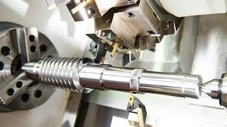 Modern High Speed CNC Lathe Machine Working CNC Milling Machine Metal [upl. by Lladnarc78]