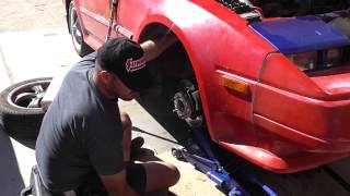 Nissan 300ZX 198488 Front Strut Replacement [upl. by Brawley90]