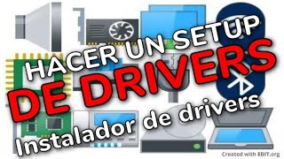 HACER UN SETUP INSTALADOR DE DRIVERS [upl. by Adorl]