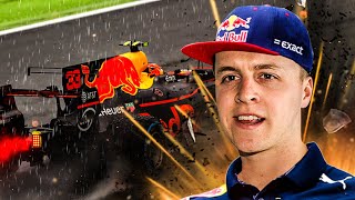 MIJN EERSTE F1 RACE IN DE REGEN 2 [upl. by Aihsenod]