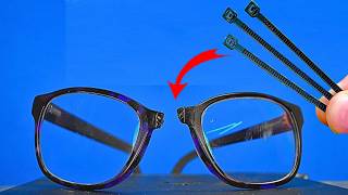 Put a paper clip inside broken glasses and be amazed by the result [upl. by Nevart]