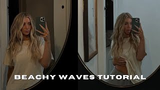 EASY BEACH WAVES TUTORIAL  easy tutorial for medium to long hair BLAKE HEALEY [upl. by Michaeu329]