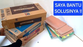 Selesai dalam Sekejap Tutorial Rak Buku Kardus  Box File dari kardus SUPER CEPAT [upl. by Robson]