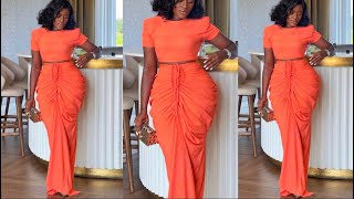 How to sew this stylish ruched skirt with a tank top [upl. by Eile399]