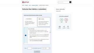 Calculadora de días hábiles o calendario [upl. by Trotta911]