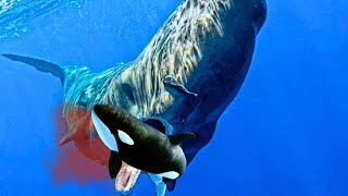 This is Why Orcas Are Afraid of Sperm Whales [upl. by Selrhc]