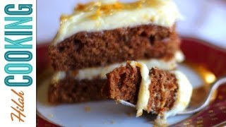 How to Make Carrot Cake amp Cream Cheese Frosting  Hilah Cooking [upl. by Ramyaj]