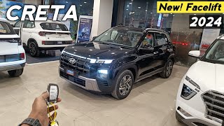 Hyundai CRETA Facelift 2024 ❣️ New Creta Top Model Reallife Review 😍 [upl. by Wing]