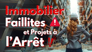 Immobilier  Faillites et Projets à l’Arrêt [upl. by Jesus]