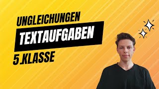 Ungleichungen Textaufgaben mit Lösungen [upl. by Henrik]