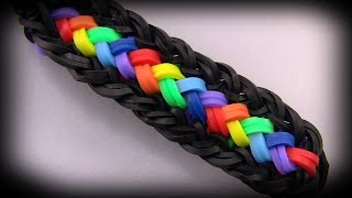 How to make a beautiful bracelet Loom band [upl. by Draper]