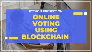 Decentralized Voting system using Blockchain  IEEE Blockchain Project [upl. by Guinevere503]