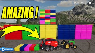 How to Make Square Silage Bale Amazing Silage Job Farming Simulator 19 [upl. by Alphonsa]