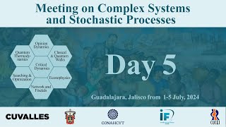 Day 5  Meeting on Complex Systems amp Stochastic Processes [upl. by Dyrraj160]