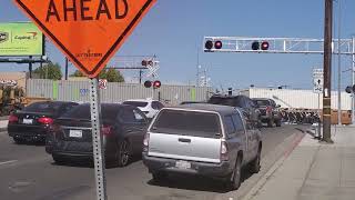 BNSF intermodal train passing McKinley Ave Fresno ca [upl. by Martinez]