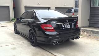 2014 MercedesBenz C63 AMG quotEdition 507quot Start and rev exhaust sound [upl. by Klara819]